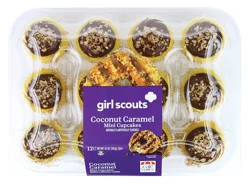 Girl Scout Coconut Caramel Cupcakes