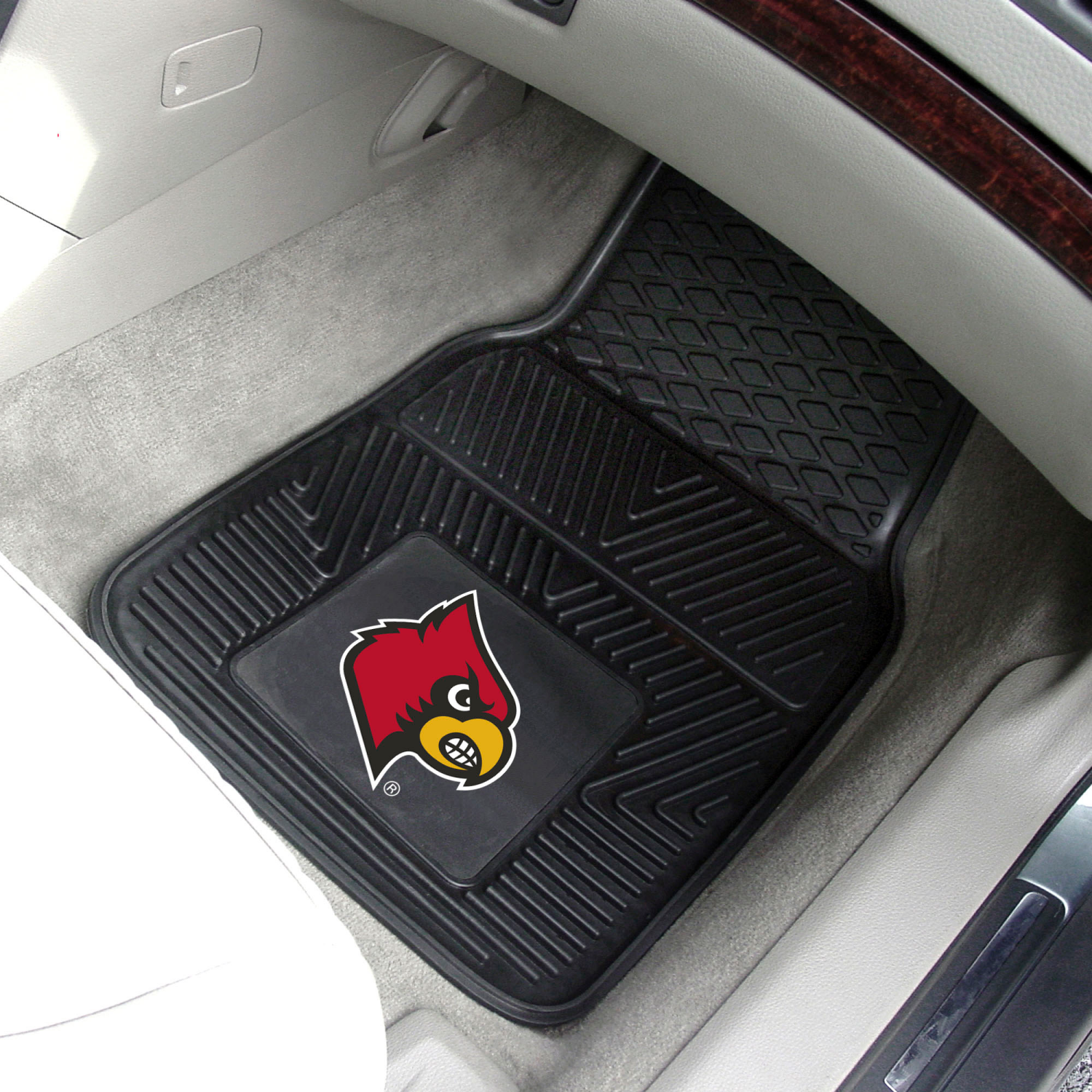 slide 2 of 2, Fanmats Vinyl Car Mat 2Ct Louisville, 2 ct