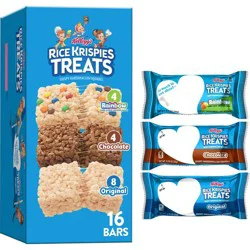 Rice Krispies Treats Crispy Marshmallow Squares Variety Pack Kids Snacks - 12.1oz/16ct