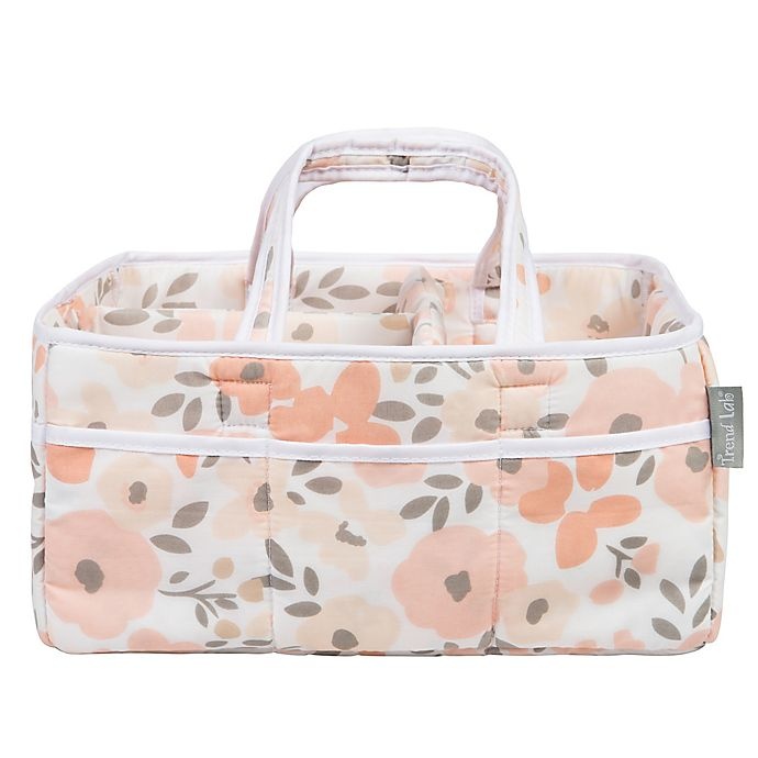 slide 2 of 5, Trend Lab Floral Storage Caddy - Blush, 1 ct