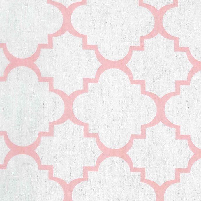 slide 2 of 3, Trend Lab Pink Sky Quatrefoil Changing Pad Cover, 1 ct