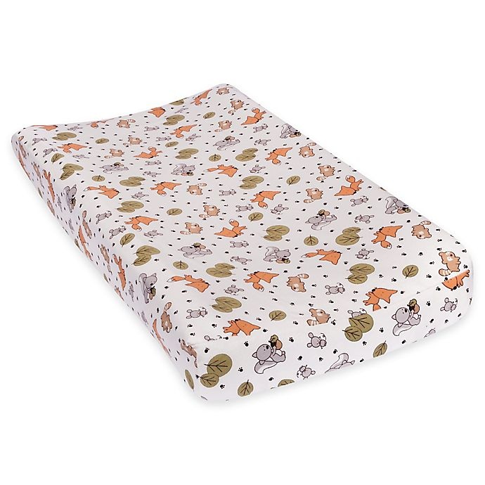 slide 1 of 2, Trend Lab Friendly Forest Deluxe Flannel Changing Pad Cover, 1 ct