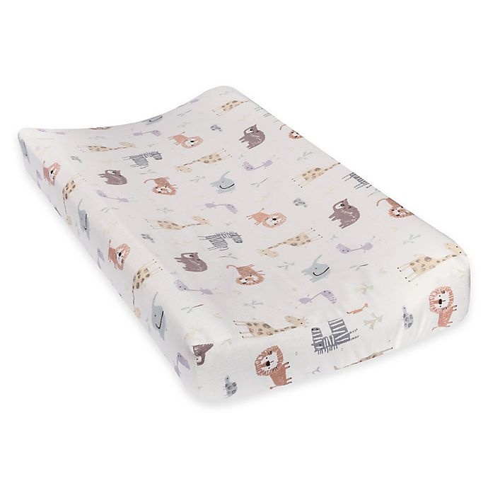 slide 1 of 2, Trend Lab Crayon Jungle Deluxe Flannel Changing Pad Cover, 1 ct