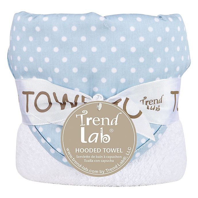 slide 2 of 2, Trend Lab Blue Sky Dot Deluxe Hooded Towel, 1 ct