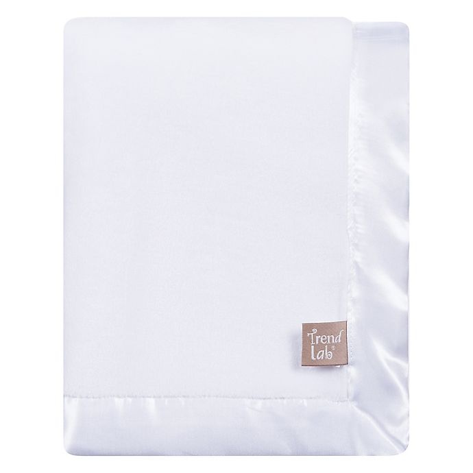 slide 2 of 5, Trend Lab Plush Baby Blanket - White, 1 ct