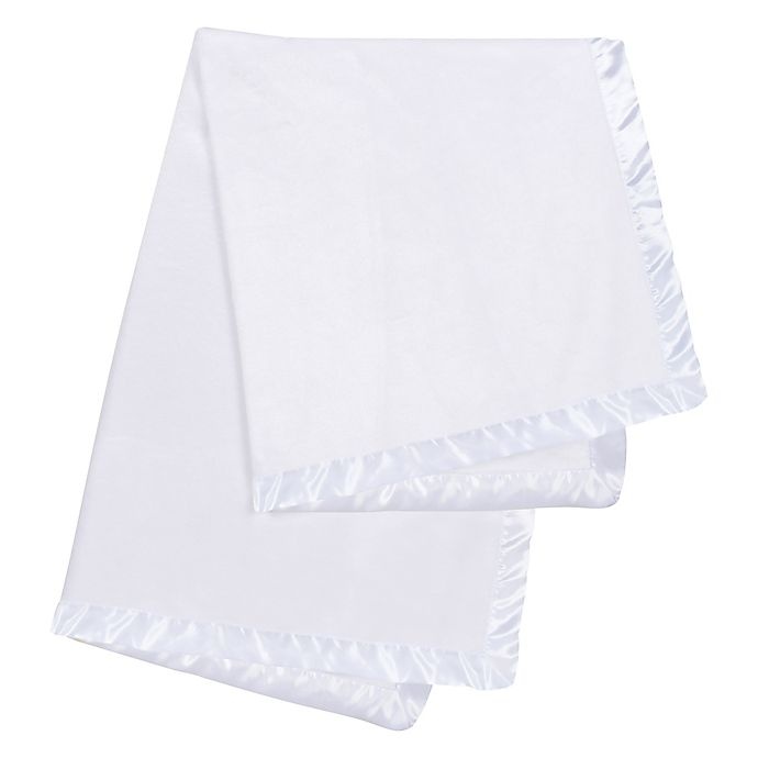 slide 3 of 5, Trend Lab Plush Baby Blanket - White, 1 ct