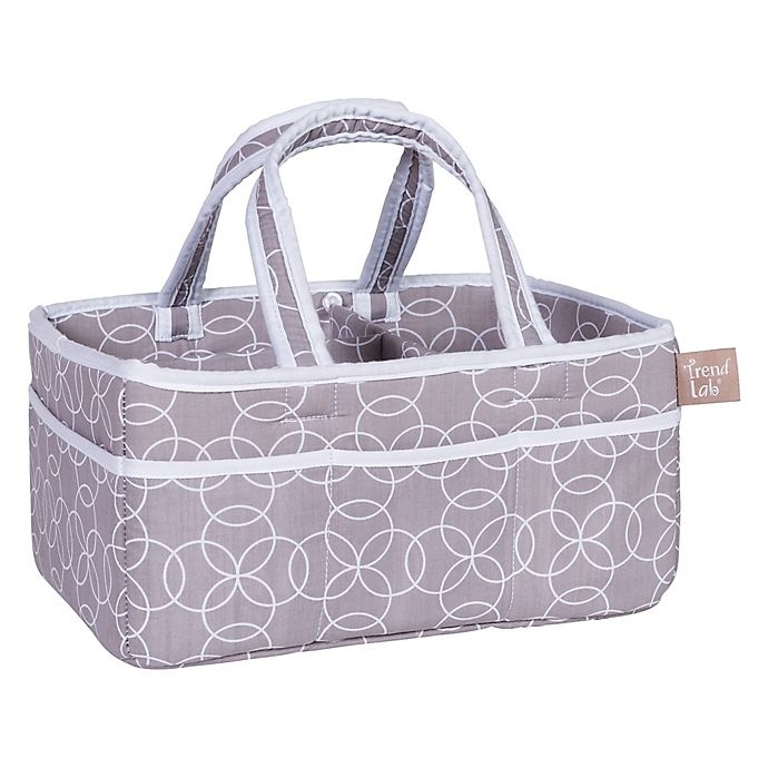 slide 3 of 6, Trend Lab Circles Storage Caddy - Grey/White, 1 ct