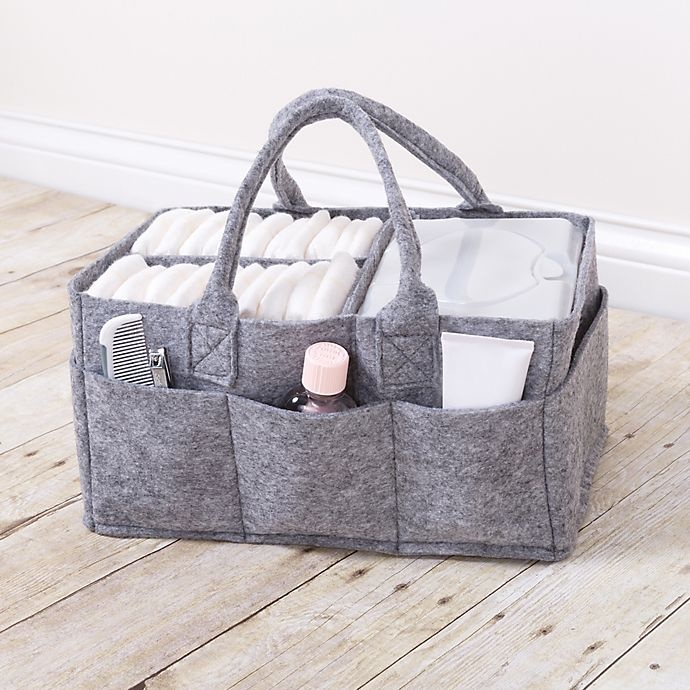 slide 5 of 5, Trend Lab Sammy &Lou Felt Storage Caddy - Grey, 1 ct