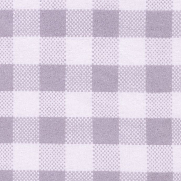 slide 2 of 2, Trend Lab Buffalo Check Flannel Fitted Crib Sheet - Grey, 1 ct