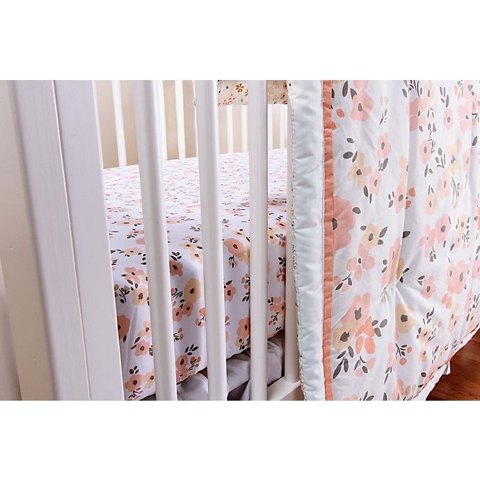 Trend Lab Blush Floral Crib Bedding Set Pink 3 ct Shipt