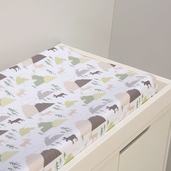 slide 2 of 3, Trend Lab Mountain Baby Changing Pad Cover - Grey/Green, 1 ct