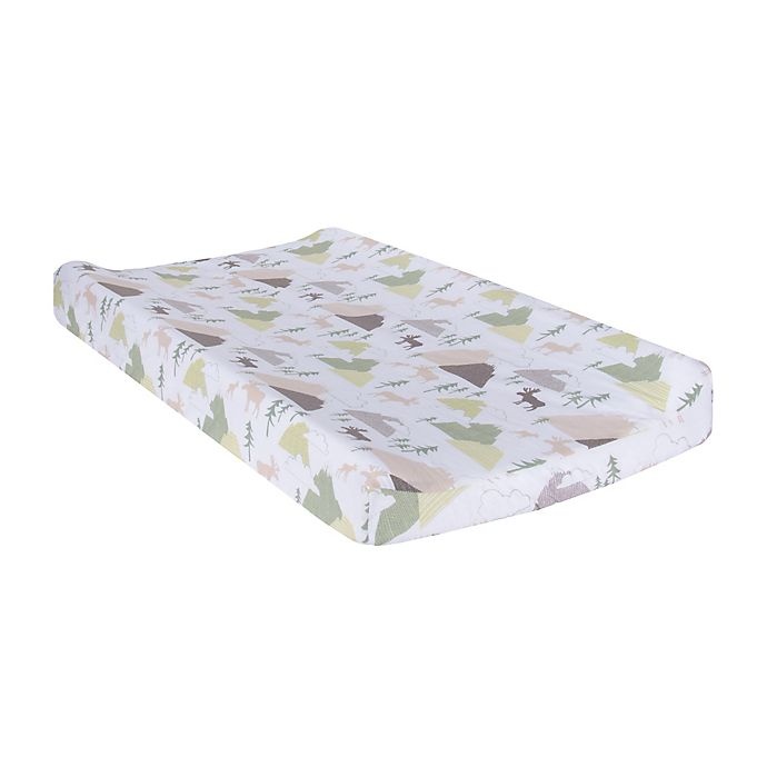 slide 1 of 3, Trend Lab Mountain Baby Changing Pad Cover - Grey/Green, 1 ct