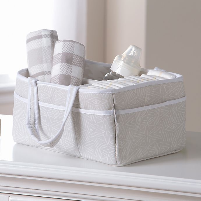 slide 4 of 5, Trend Lab Sweet Jungle Storage Caddy - White/Grey, 1 ct