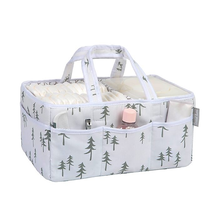 slide 5 of 5, Trend Lab Mountain Baby Storage Caddy - Green/Grey, 1 ct