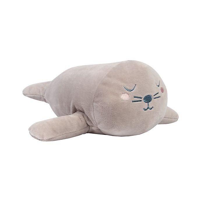 slide 2 of 2, Trend Lab Pappy Pup Baby Seal Plush Toy - Grey/Beige, 1 ct