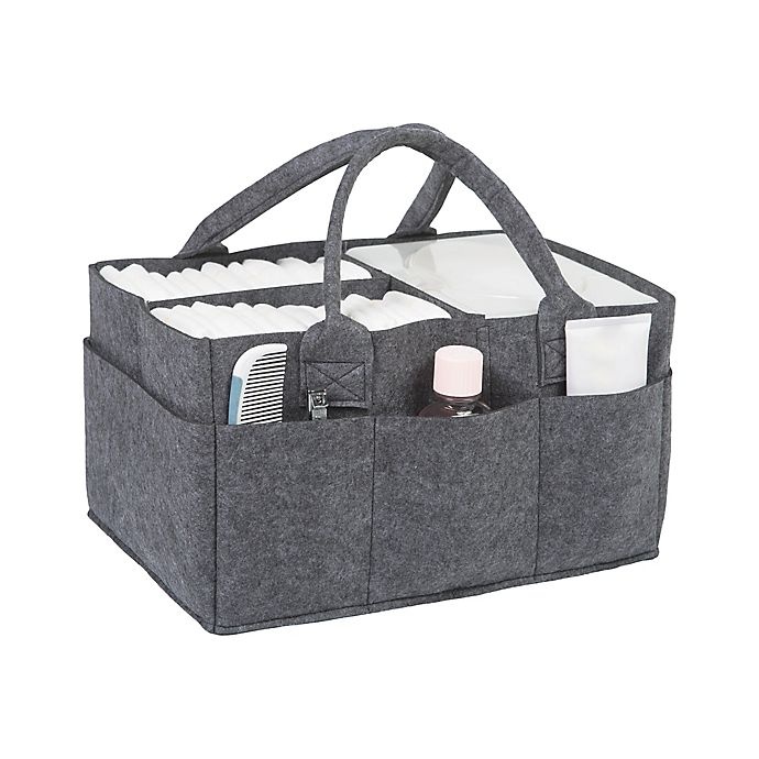 slide 4 of 4, Sammy & Lou Felt Storage Caddy - Medium Grey, 1 ct