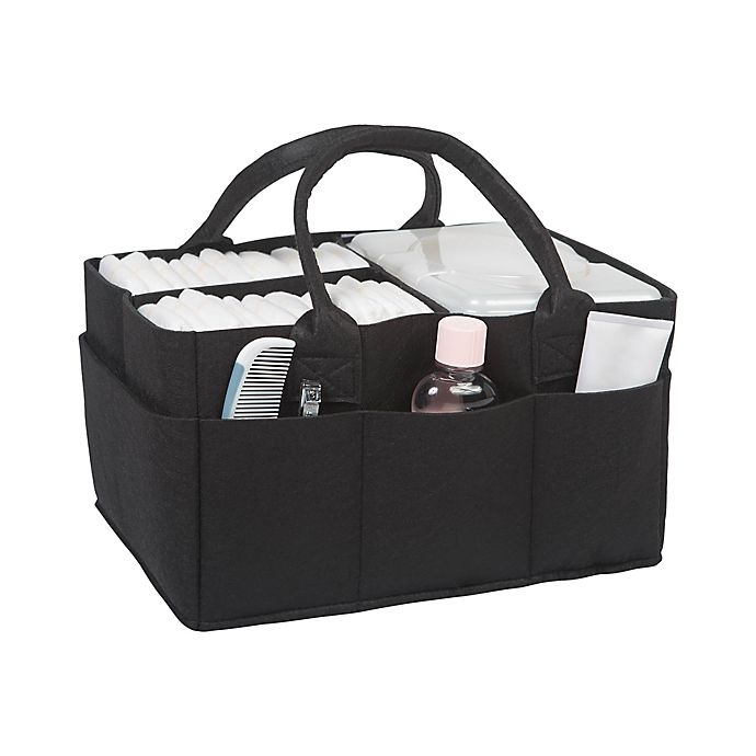 slide 4 of 4, Sammy & Lou Felt Storage Caddy - Black, 1 ct