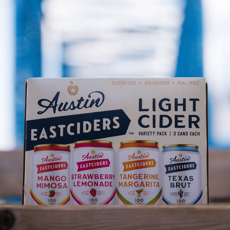 slide 2 of 4, Austin Eastciders Light Cider Variety Pack - 12pk/12 fl oz Cans, 12 ct; 12 fl oz