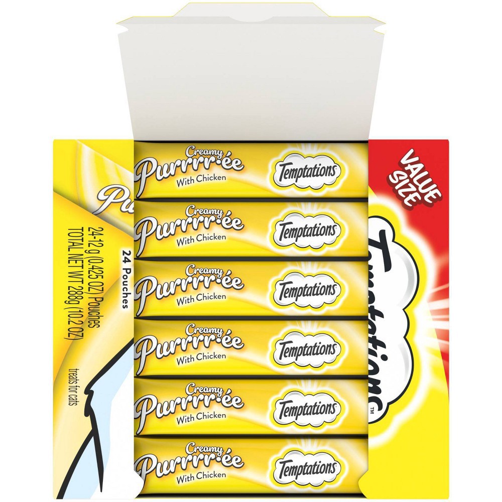Temptations Creamy Puree With Chicken Lickable Adult Cat Treats 24ct temptations-creamy-puree-with-chicken-lickable-adult-cat-treats-24ct