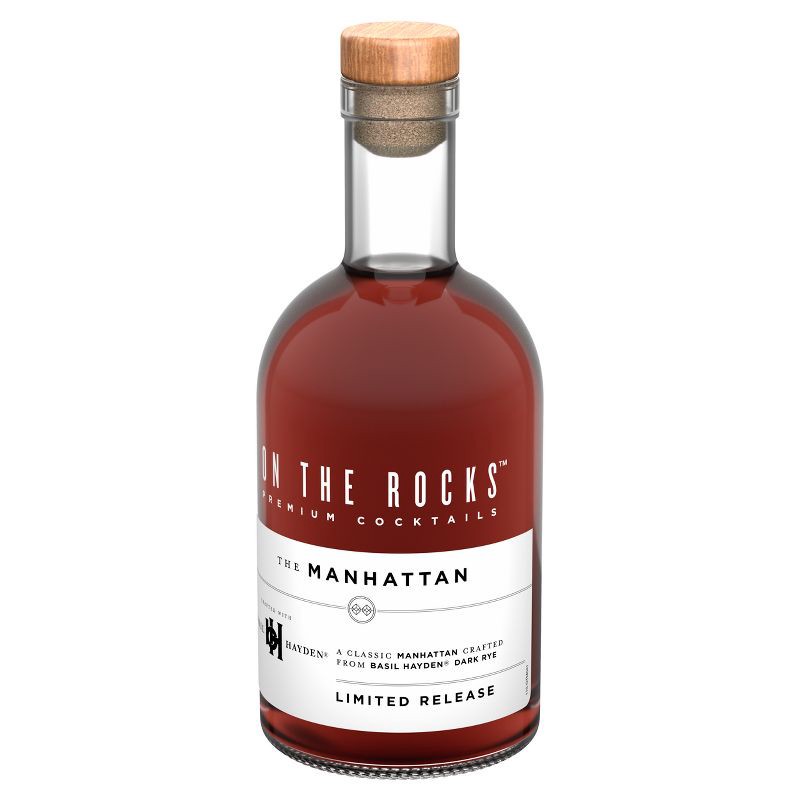 slide 4 of 5, On The Rocks Premium Cocktails On The Rocks OTR The Manhattan Whiskey Cocktail - 375ml Bottle, 375 ml