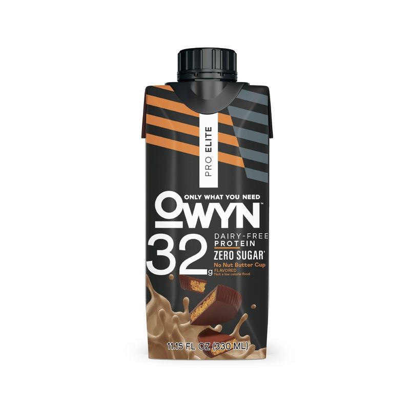 slide 2 of 5, OWYN Pro Elite Vegan 32g Protein Keto Shake - No Nut Butter Cup - 11.15 fl oz/4pk, 32 gram, 11.15 fl oz, 4 ct