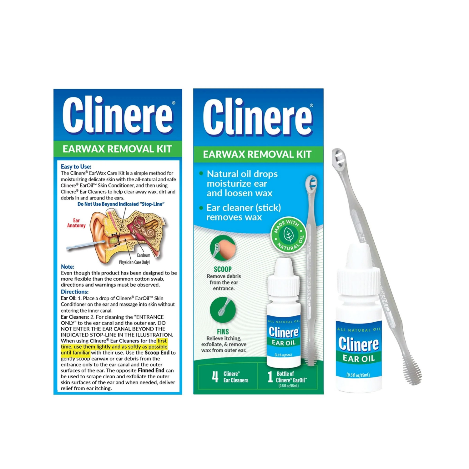 slide 2 of 4, Clinere Earwax Removal Kit 1 ea, 1 ct