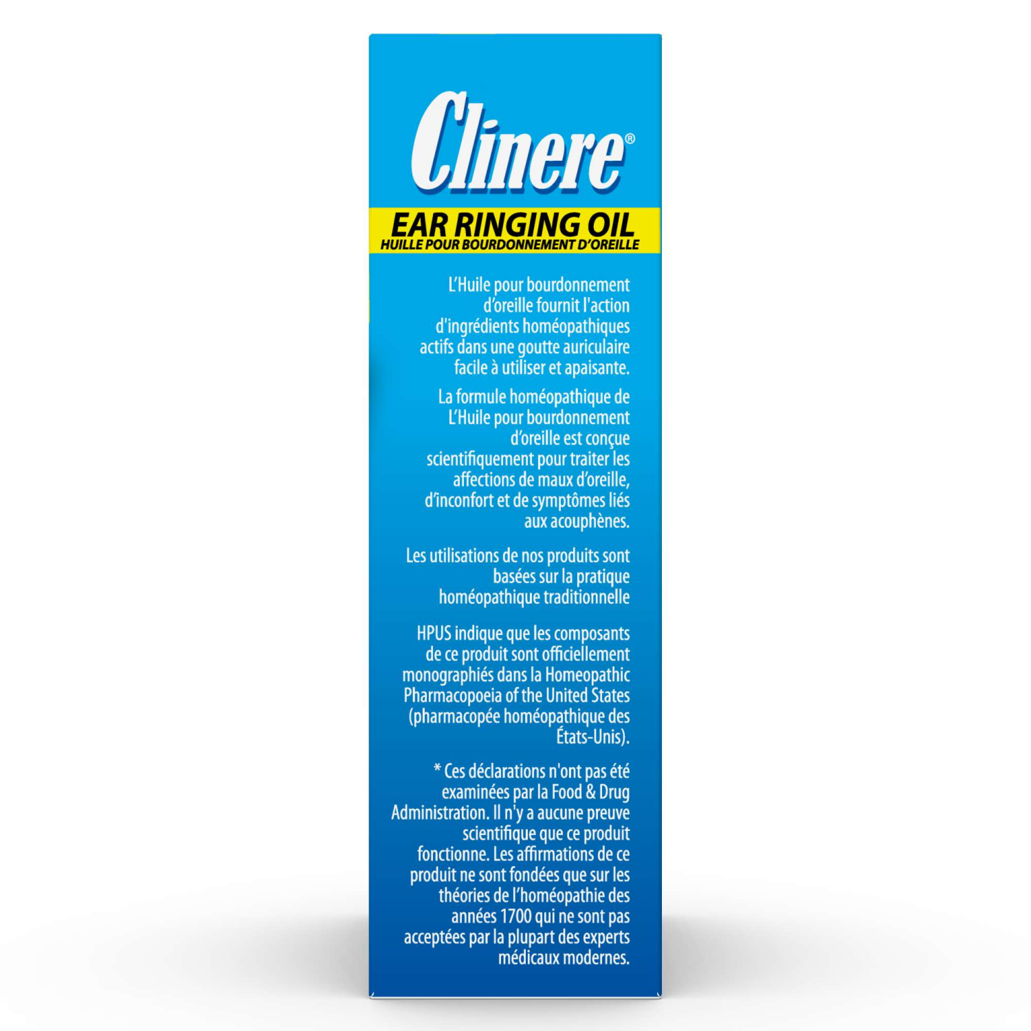 slide 3 of 4, Clinere Ear Ringing Oil Bilingual, 0.5 oz