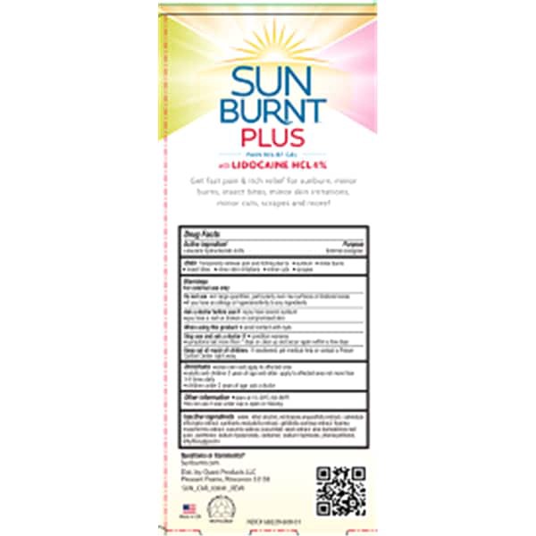 slide 8 of 13, SunBurnt Plus Pain Relief Gel with Lidocaine HCL 4% 4 oz, 4 oz