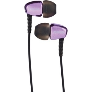 slide 1 of 1, Philips Rich Bass In-Ear Headphones, Purple, 1 ct