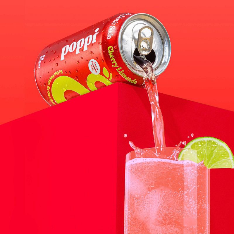 Poppi Cherry Limeade Prebiotic Soda - 12 fl oz Can 12 fl oz | Shipt