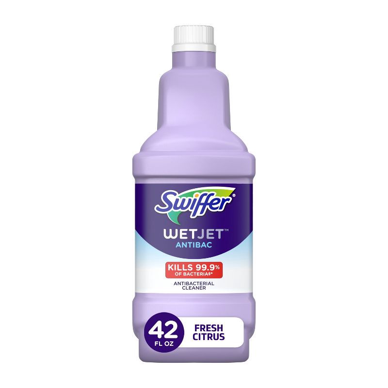 slide 1 of 9, Swiffer WetJet Solution Antibacterial Cleaner - 42.2 fl oz, 42.2 fl oz