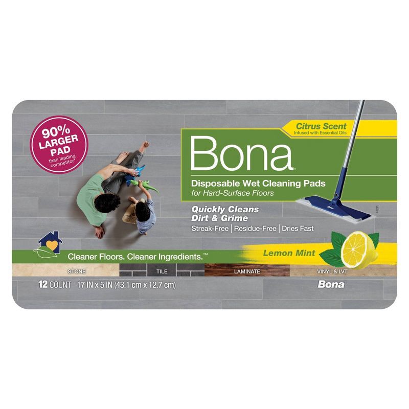 The New Scent of Clean - Bona Hard-Surface Floor Cleaner with Lemon Mint 