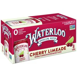 Waterloo Sparkling Water Waterloo Cherry Limeade Sparkling Water - 8pk/12 fl oz Cans