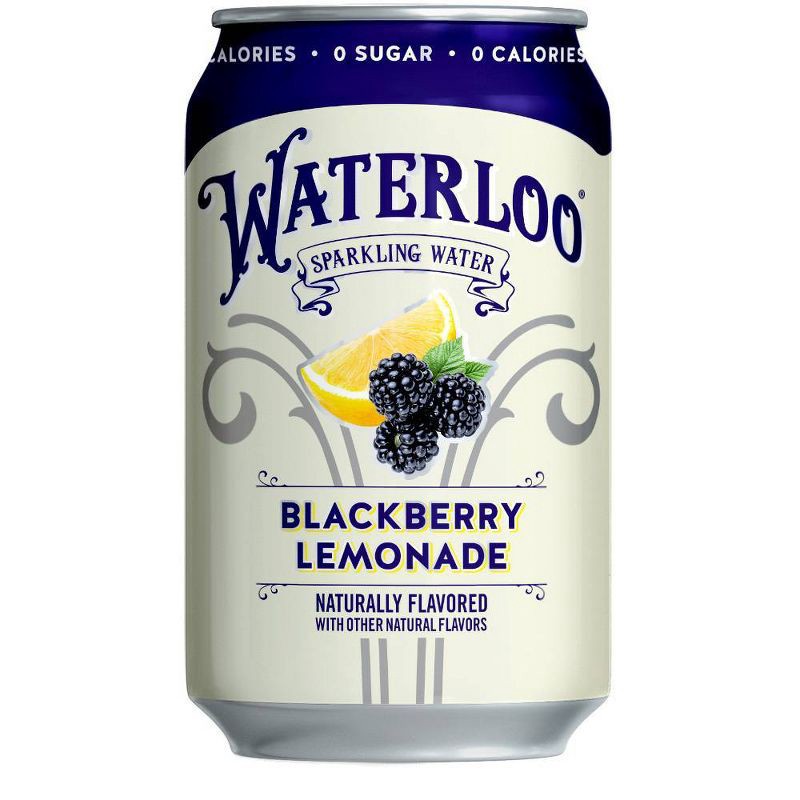 slide 2 of 6, Waterloo Sparkling Water Waterloo Blackberry Lemonade Sparkling Water - 8pk/12 fl oz Cans, 8 ct; 12 fl oz