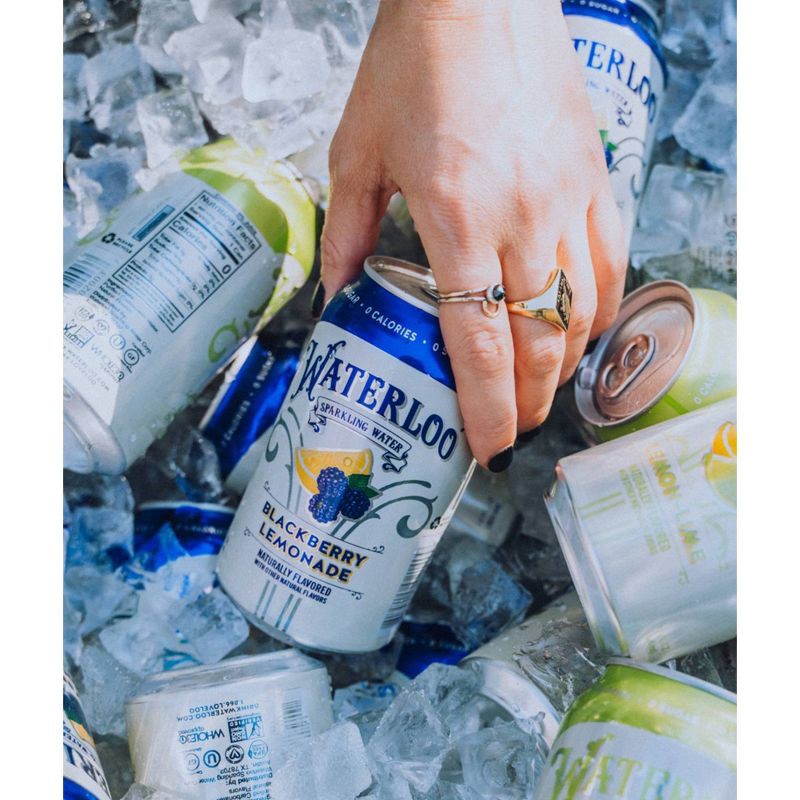 slide 6 of 6, Waterloo Sparkling Water Waterloo Blackberry Lemonade Sparkling Water - 8pk/12 fl oz Cans, 8 ct; 12 fl oz