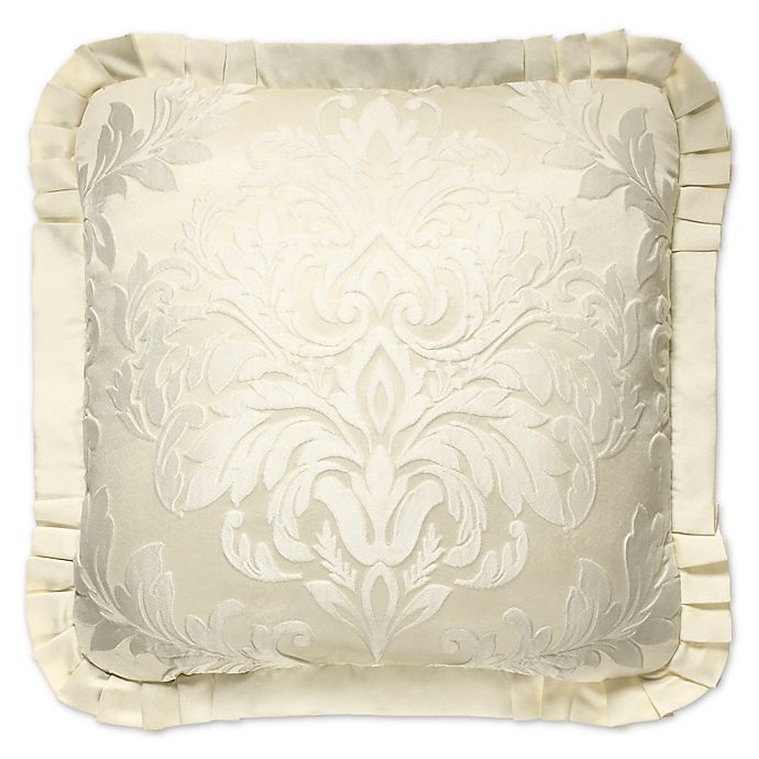 slide 1 of 1, J. Queen New York Marquis Square Throw Pillow - Ivory, 1 ct