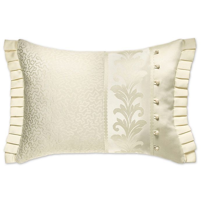 slide 1 of 1, J. Queen New York Marquis Oblong Throw Pillow - Ivory, 1 ct