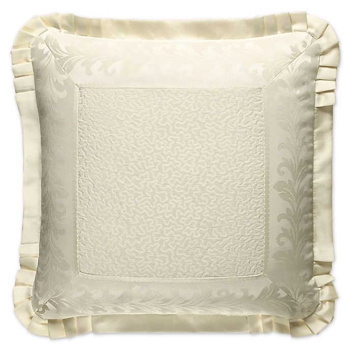 slide 1 of 1, J. Queen New York Marquis European Pillow Sham - Ivory, 1 ct
