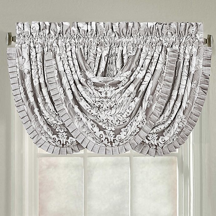 slide 2 of 2, J. Queen New York Chandelier Window Curtain Panel Pair - Silver, 84 in