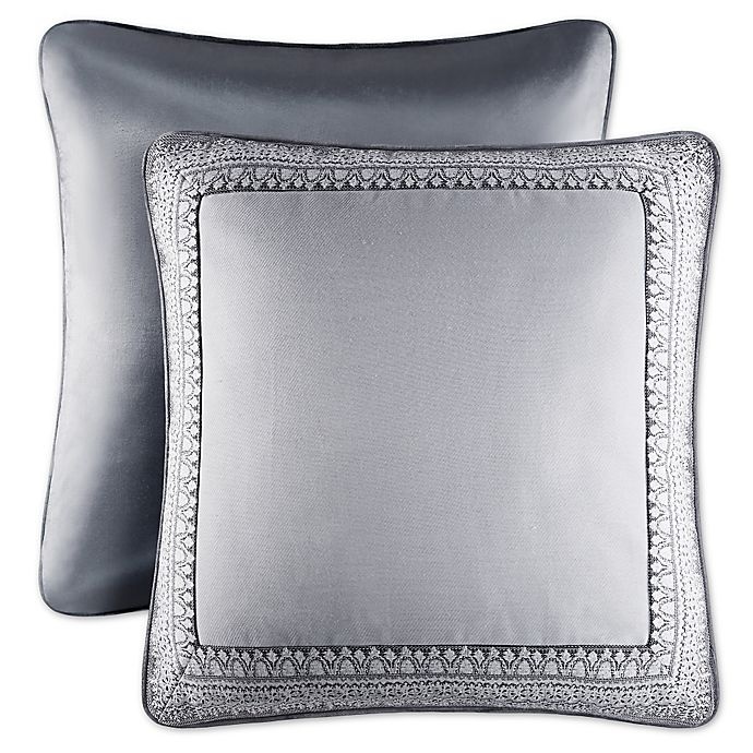 slide 1 of 1, J. Queen New York Colette European Pillow Sham - Silver, 1 ct