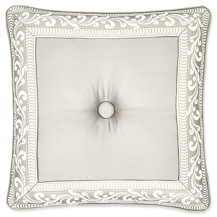 slide 1 of 1, J. Queen New York Le Blanc Square Throw Pillow - Silver, 20 in