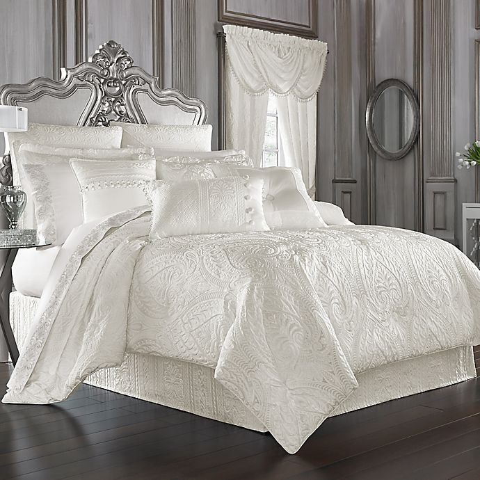 slide 1 of 2, J. Queen New York Bianco King Comforter Set - White, 1 ct