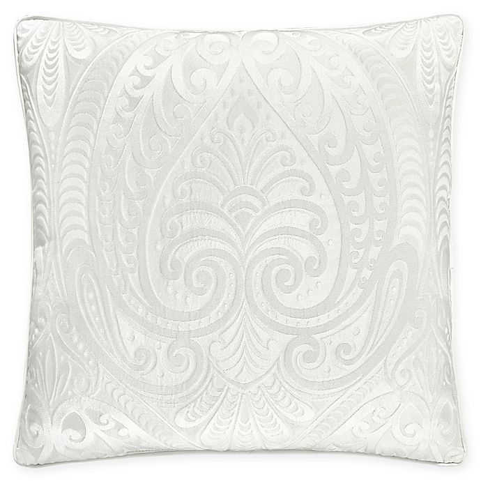 slide 1 of 2, J. Queen New York Bianco Square Throw Pillow - White, 1 ct