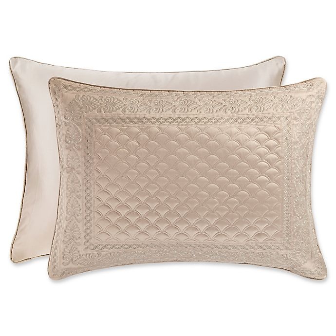 slide 1 of 1, J. Queen New York Zilara Standard Pillow Sham - Taupe, 1 ct