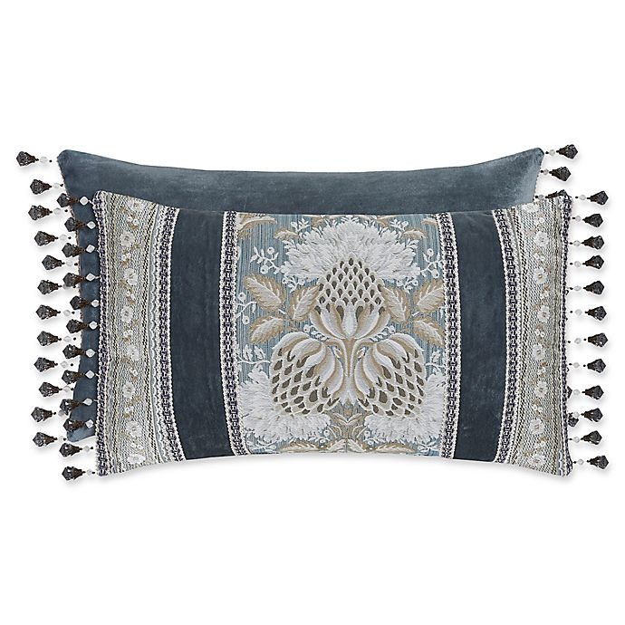 slide 1 of 1, J. Queen New York Crystal Palace Boudoir Throw Pillow - French Blue, 1 ct