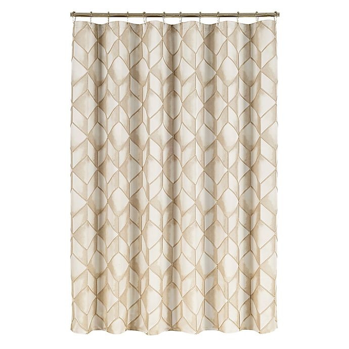 slide 2 of 2, J. Queen New York Horizons Shower Curtain - Ivory, 54 in x 78 in
