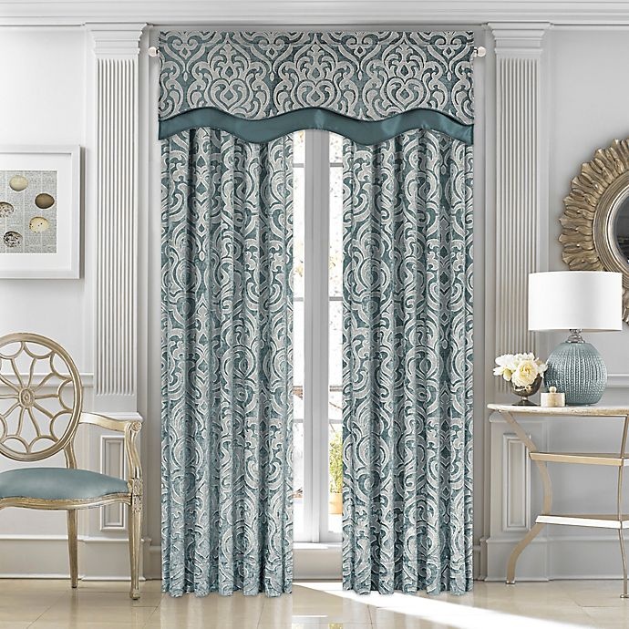 slide 2 of 3, J. Queen New York Sicily Window Valance - Teal, 1 ct