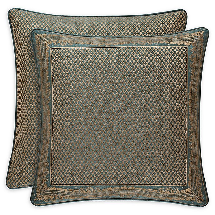 slide 1 of 1, J. Queen New York Montgomery European Pillow Sham - Emerald, 1 ct