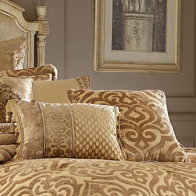 slide 2 of 2, J. Queen New York Sicily Boudoir Throw Pillow - Gold, 1 ct