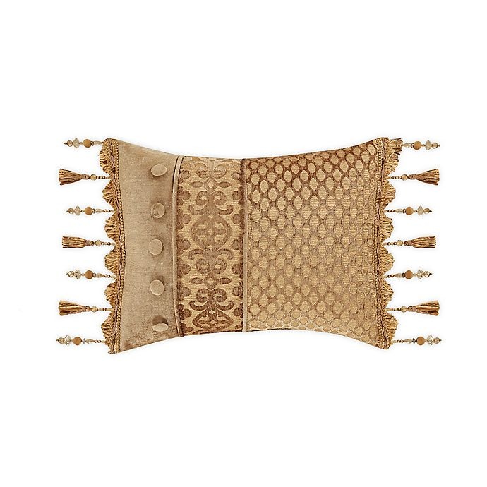 slide 1 of 2, J. Queen New York Sicily Boudoir Throw Pillow - Gold, 1 ct